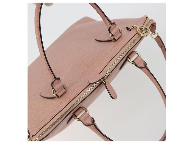 Borsa GUCCI in pelle 2way Oro Rosa 449651 Auth bs35273A D'oro - vista 6