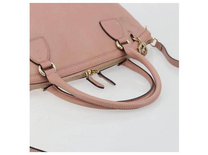 Borsa GUCCI in pelle 2way Oro Rosa 449651 Auth bs35273A D'oro - vista 7