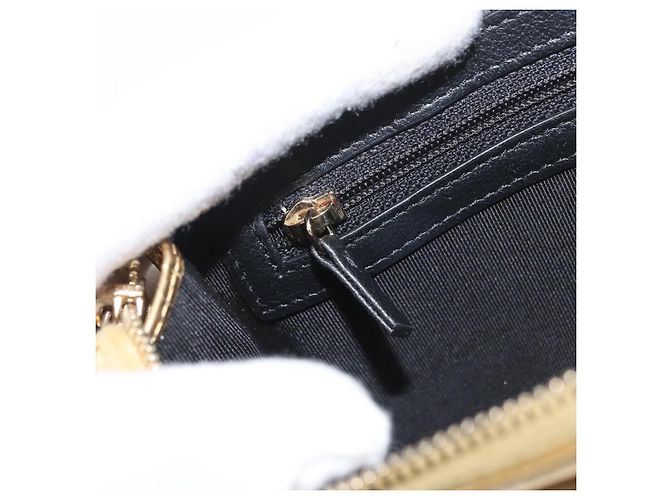 CHANEL COCO Clutch Bag Kalbsleder Gold CC Authentisch 182873SAM Golden - Ansicht 20