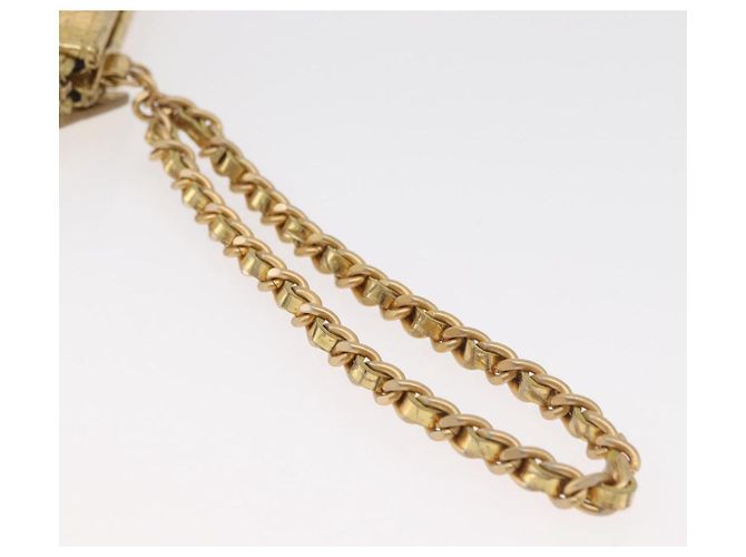 CHANEL COCO Clutch Bag Kalbsleder Gold CC Authentisch 182873SAM Golden - Ansicht 7