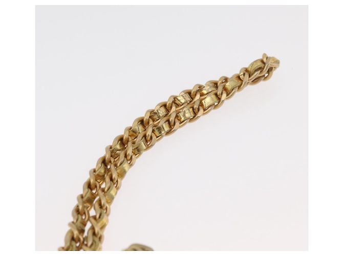 CHANEL COCO Clutch Bag Kalbsleder Gold CC Authentisch 182873SAM Golden - Ansicht 8