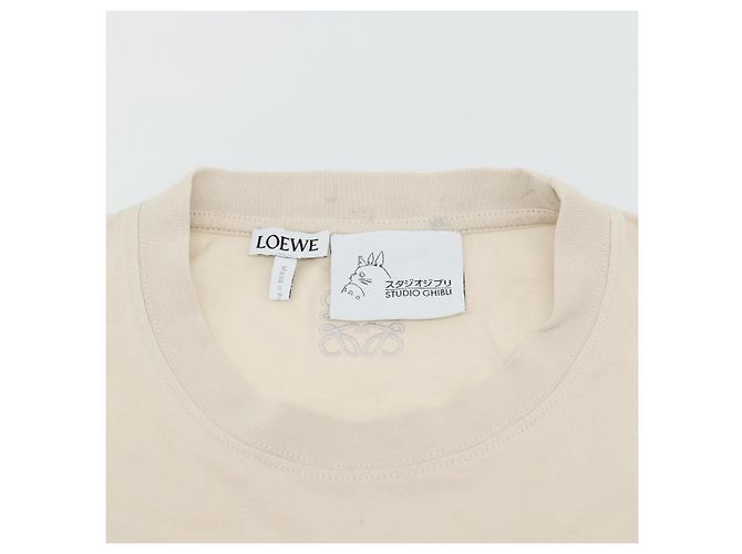 LOEWE LOEWE Studio Ghibli Soot Sprites T-Shirt Baumwolle XS Beige Auth 167345M - Ansicht 6