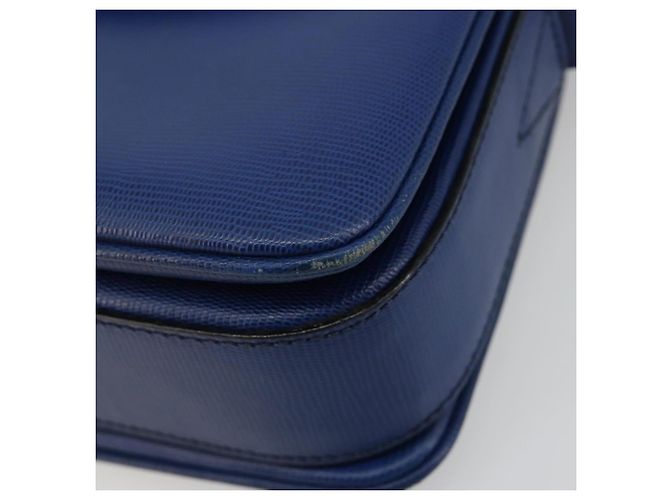 Céline Borsa a Spalla CELINE Circle in Pelle Blu e Oro Autentica 182203A D'oro - vista 10