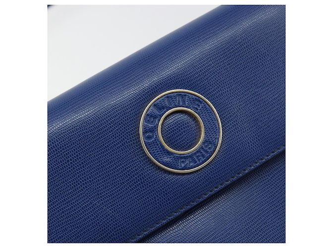Céline Borsa a Spalla CELINE Circle in Pelle Blu e Oro Autentica 182203A D'oro - vista 14