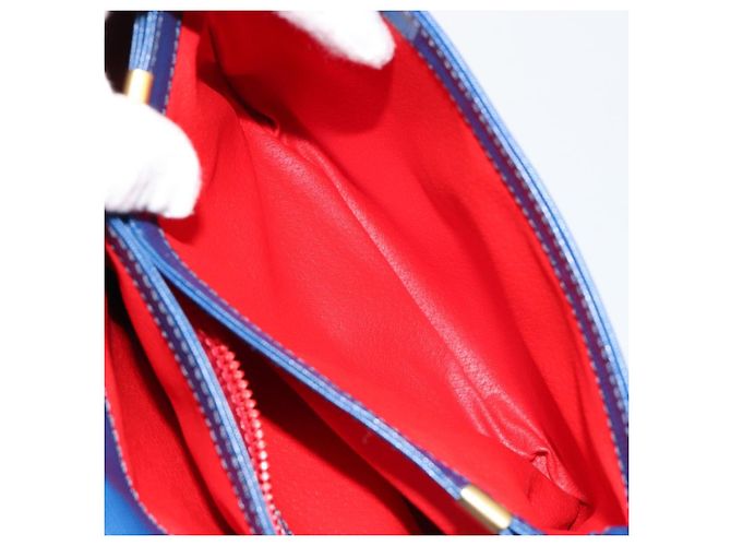 Céline Borsa a Spalla CELINE Circle in Pelle Blu e Oro Autentica 182203A D'oro - vista 23
