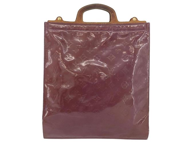 LOUIS VUITTON Monogram Vernis Stanton Tote Bag Purple Viole M91079 Auth 182857 Porpora - vista 13
