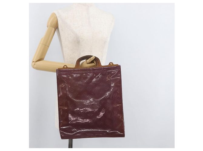 LOUIS VUITTON Monogram Vernis Stanton Tote Bag Purple Viole M91079 Auth 182857 Porpora - vista 19