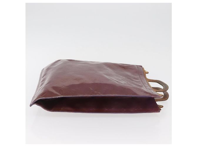 LOUIS VUITTON Monogram Vernis Stanton Tote Bag Purple Viole M91079 Auth 182857 Porpora - vista 3