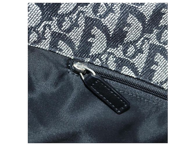 Borsa a tracolla Christian Dior Trotter Canvas Nera Argento Auth bs35297SAV Nero - vista 23
