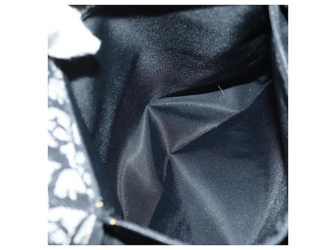 Borsa a tracolla Christian Dior Trotter Canvas Nera Argento Auth bs35297SAV Nero - vista 24