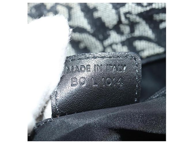 Borsa a tracolla Christian Dior Trotter Canvas Nera Argento Auth bs35297SAV Nero - vista 25