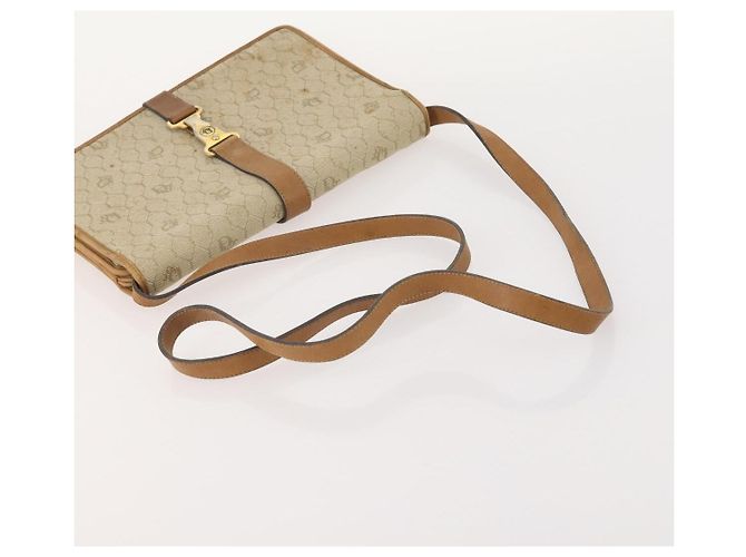 Borsa a Spalla Christian Dior Honeycomb Canvas 2 Set Beige Auth 178917 - vista 13