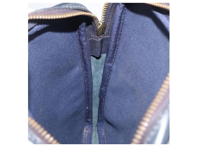 GUCCI GG Supreme Sherry Line Shoulder Bag PVC Navy Gold Auth 180181 Golden Navy blue - view 17