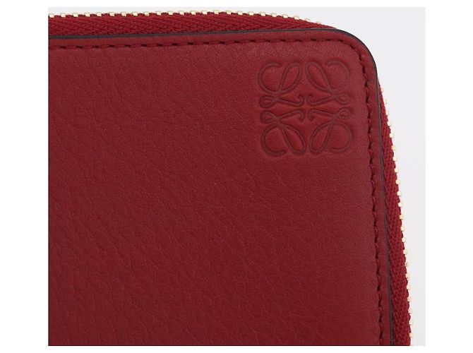 LOEWE Studio Ghibli Spirited Away Kaonashi Tarjetero Rojo Oro Auth 167382SM Roja Dorado - vista 18