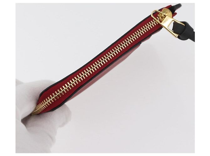 LOEWE Studio Ghibli Spirited Away Kaonashi Tarjetero Rojo Oro Auth 167382SM Roja Dorado - vista 5