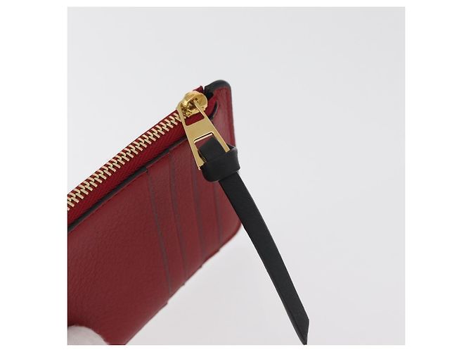 LOEWE Studio Ghibli Spirited Away Kaonashi Tarjetero Rojo Oro Auth 167382SM Roja Dorado - vista 8