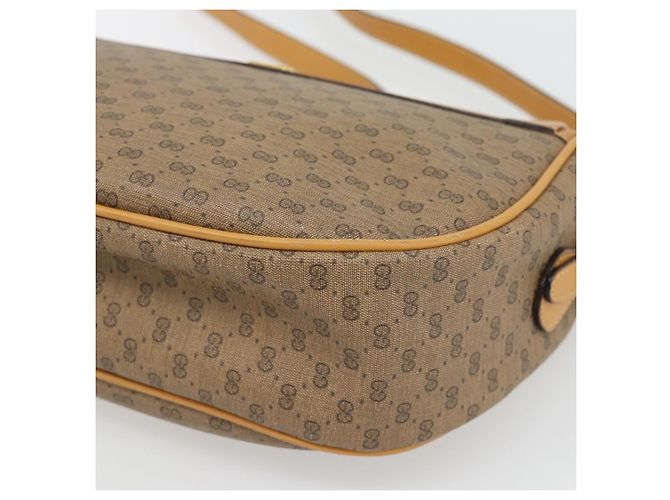 Borsa a Spalla GUCCI Micro GG Supreme PVC Beige Gold 001 115 4001 Auth 182404 - vista 10