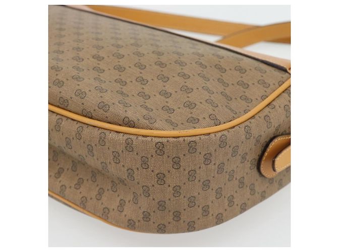 Borsa a Spalla GUCCI Micro GG Supreme PVC Beige Gold 001 115 4001 Auth 182404 - vista 12