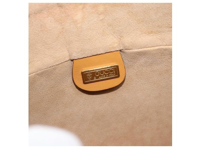 Borsa a Spalla GUCCI Micro GG Supreme PVC Beige Gold 001 115 4001 Auth 182404 - vista 15