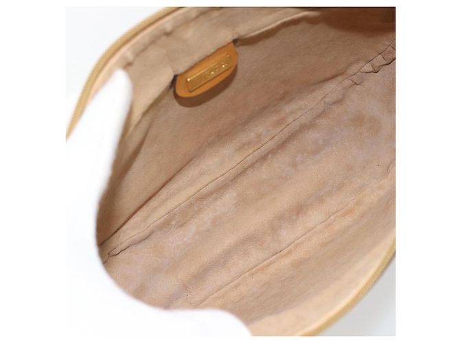 Borsa a Spalla GUCCI Micro GG Supreme PVC Beige Gold 001 115 4001 Auth 182404 - vista 16
