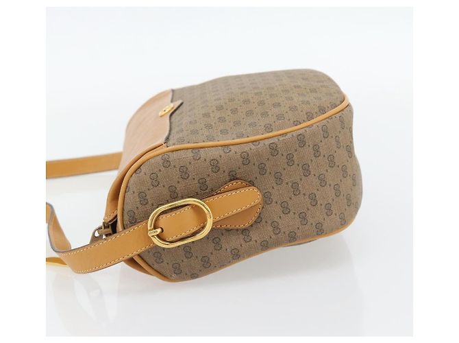 Borsa a Spalla GUCCI Micro GG Supreme PVC Beige Gold 001 115 4001 Auth 182404 - vista 4