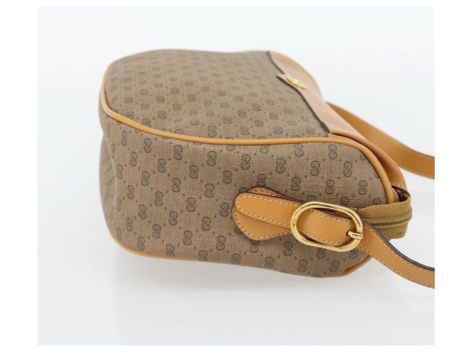 Borsa a Spalla GUCCI Micro GG Supreme PVC Beige Gold 001 115 4001 Auth 182404 - vista 5