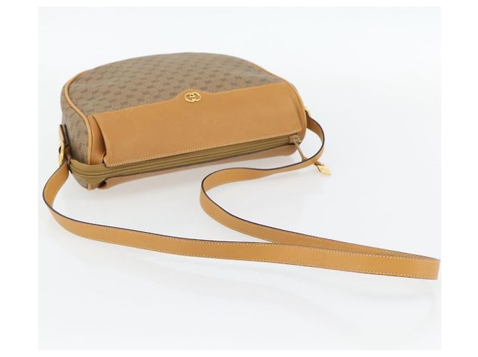 Borsa a Spalla GUCCI Micro GG Supreme PVC Beige Gold 001 115 4001 Auth 182404 - vista 7