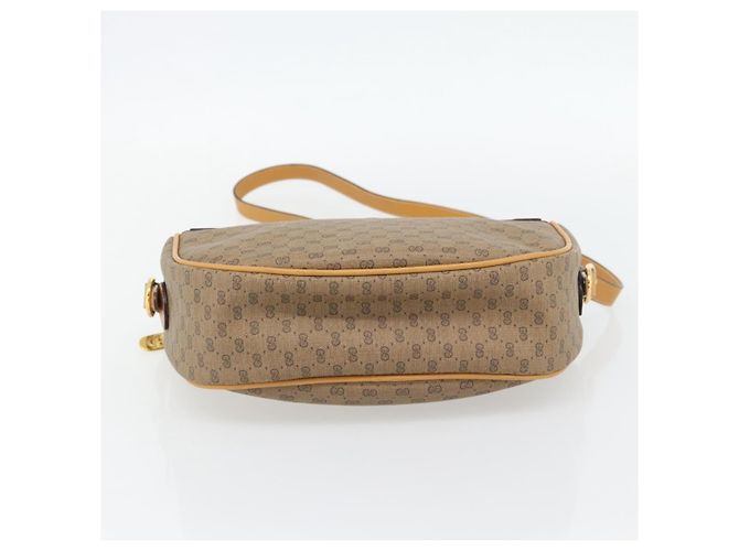 Borsa a Spalla GUCCI Micro GG Supreme PVC Beige Gold 001 115 4001 Auth 182404 - vista 9