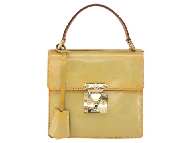 LOUIS VUITTON Monogram Vernis Spring Street Hand Bag Gris M91029 LV Auth BA13070 Grigio - vista 13
