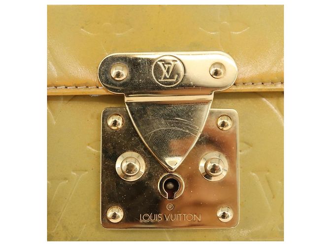 LOUIS VUITTON Monogram Vernis Spring Street Hand Bag Gris M91029 LV Auth BA13070 Grigio - vista 19