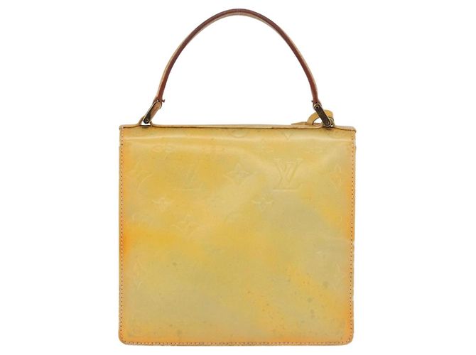 LOUIS VUITTON Monogram Vernis Spring Street Hand Bag Gris M91029 LV Auth BA13070 Grigio - vista 2