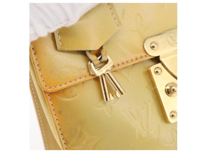 LOUIS VUITTON Monogram Vernis Spring Street Hand Bag Gris M91029 LV Auth BA13070 Grigio - vista 8
