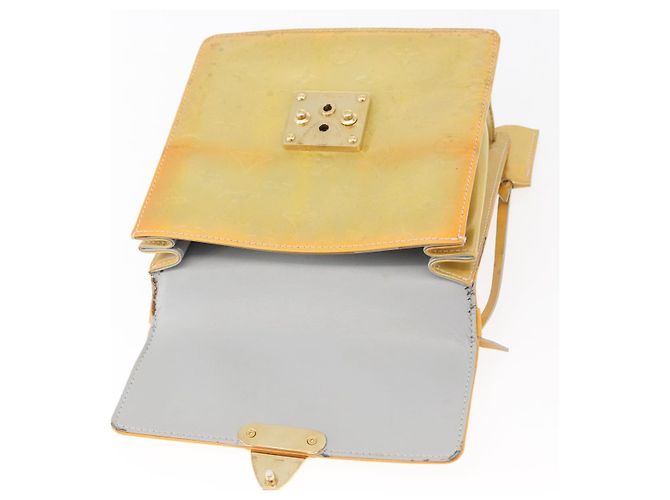 LOUIS VUITTON Monogram Vernis Spring Street Hand Bag Gris M91029 LV Auth BA13070 Grigio - vista 9