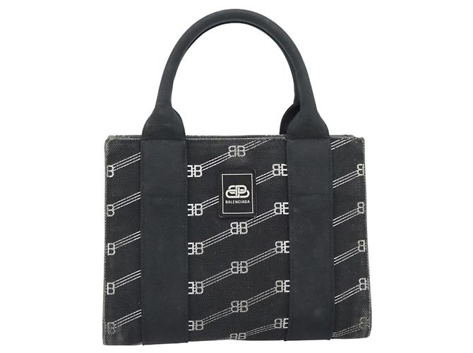 BALENCIAGA Borsa a mano Canvas 2way Nero Argento 620882 Auth ka4467 - vista 2