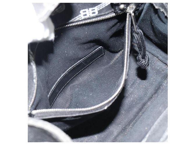 BALENCIAGA Borsa a mano Canvas 2way Nero Argento 620882 Auth ka4467 - vista 20
