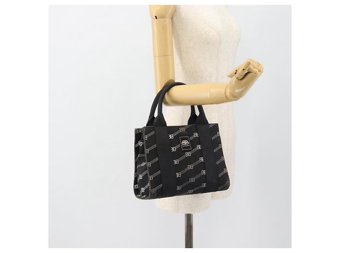 BALENCIAGA Borsa a mano Canvas 2way Nero Argento 620882 Auth ka4467 - vista 22