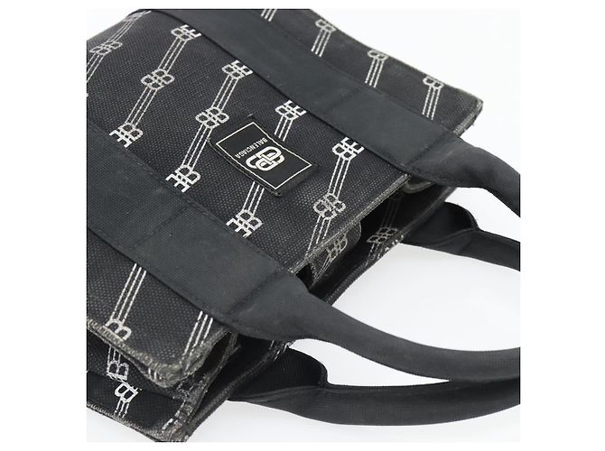 BALENCIAGA Borsa a mano Canvas 2way Nero Argento 620882 Auth ka4467 - vista 6