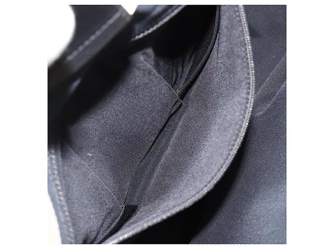 Borsa Tote CHANEL Boy Chanel in pelle di vitello nera e argento CC Auth bs35348 Nero - vista 20