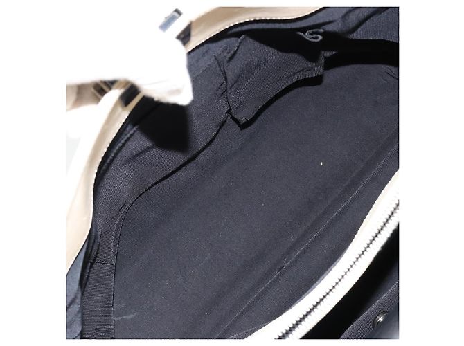 Borsa Tote CHANEL Boy Chanel in pelle di vitello nera e argento CC Auth bs35348 Nero - vista 23