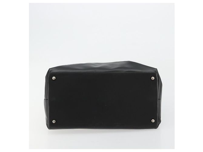 Borsa Tote CHANEL Boy Chanel in pelle di vitello nera e argento CC Auth bs35348 Nero - vista 9