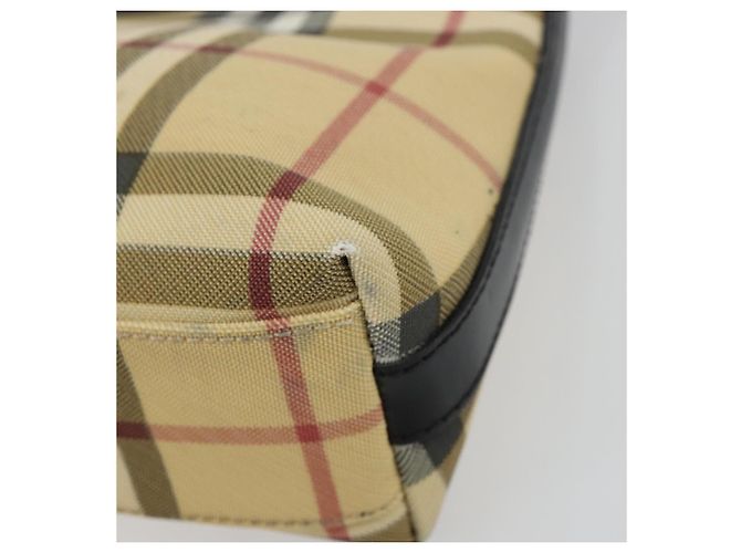 Borsa a Spalla BURBERRY Nova Check PVC Beige Auth 182439 - vista 10
