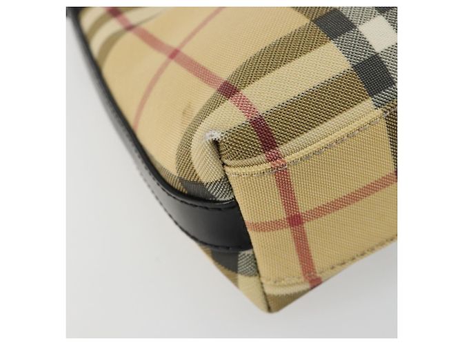 Borsa a Spalla BURBERRY Nova Check PVC Beige Auth 182439 - vista 11