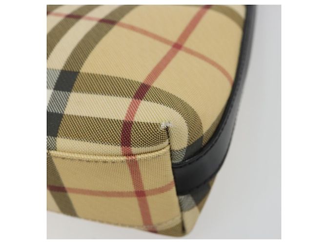 Borsa a Spalla BURBERRY Nova Check PVC Beige Auth 182439 - vista 12