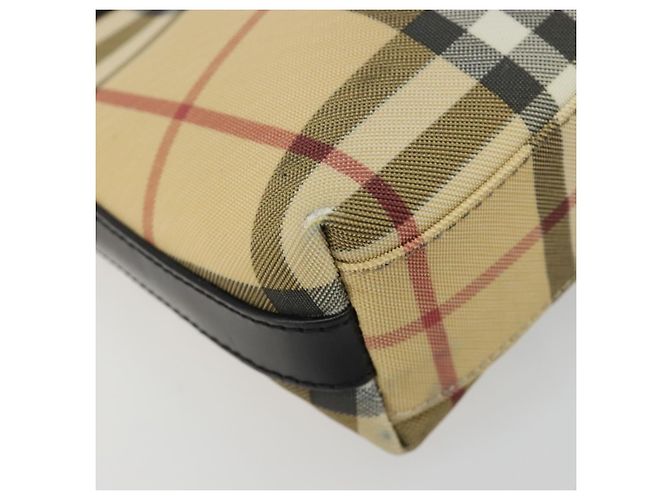 Borsa a Spalla BURBERRY Nova Check PVC Beige Auth 182439 - vista 13