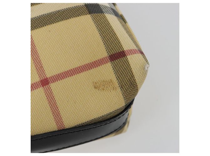 Borsa a Spalla BURBERRY Nova Check PVC Beige Auth 182439 - vista 15
