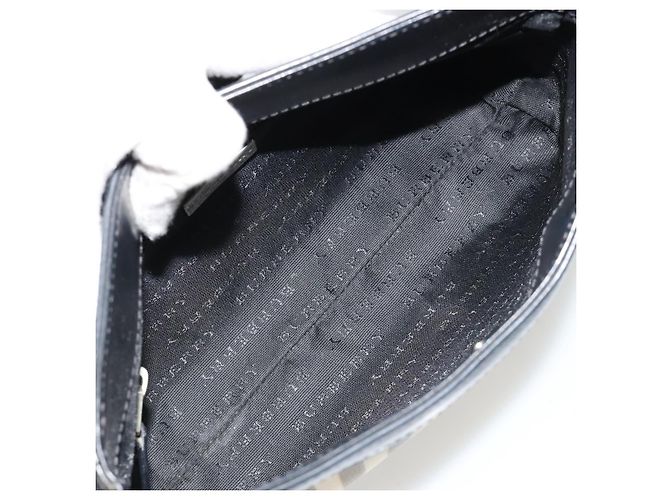 Borsa a Spalla BURBERRY Nova Check PVC Beige Auth 182439 - vista 18