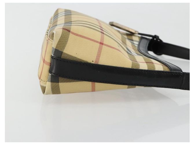 Borsa a Spalla BURBERRY Nova Check PVC Beige Auth 182439 - vista 4