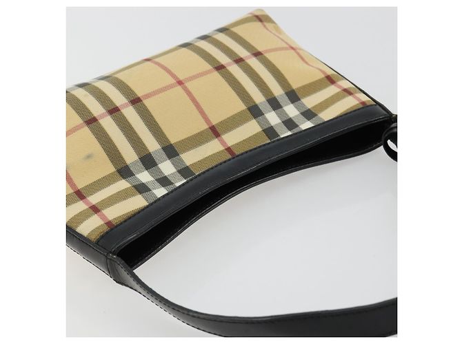 Borsa a Spalla BURBERRY Nova Check PVC Beige Auth 182439 - vista 6