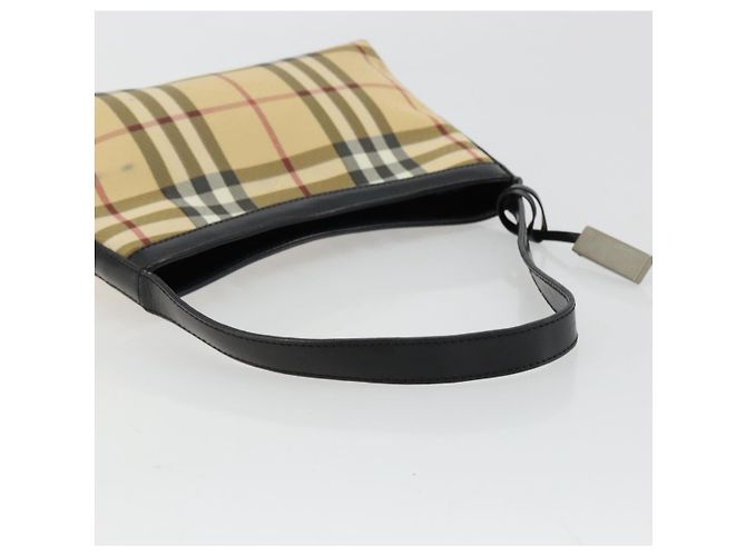 Borsa a Spalla BURBERRY Nova Check PVC Beige Auth 182439 - vista 7