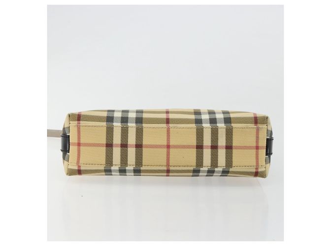 Borsa a Spalla BURBERRY Nova Check PVC Beige Auth 182439 - vista 9